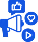 Social media marketing icon